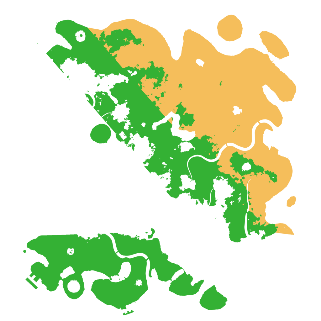 Biome Rust Map: Procedural Map, Size: 4500, Seed: 10086