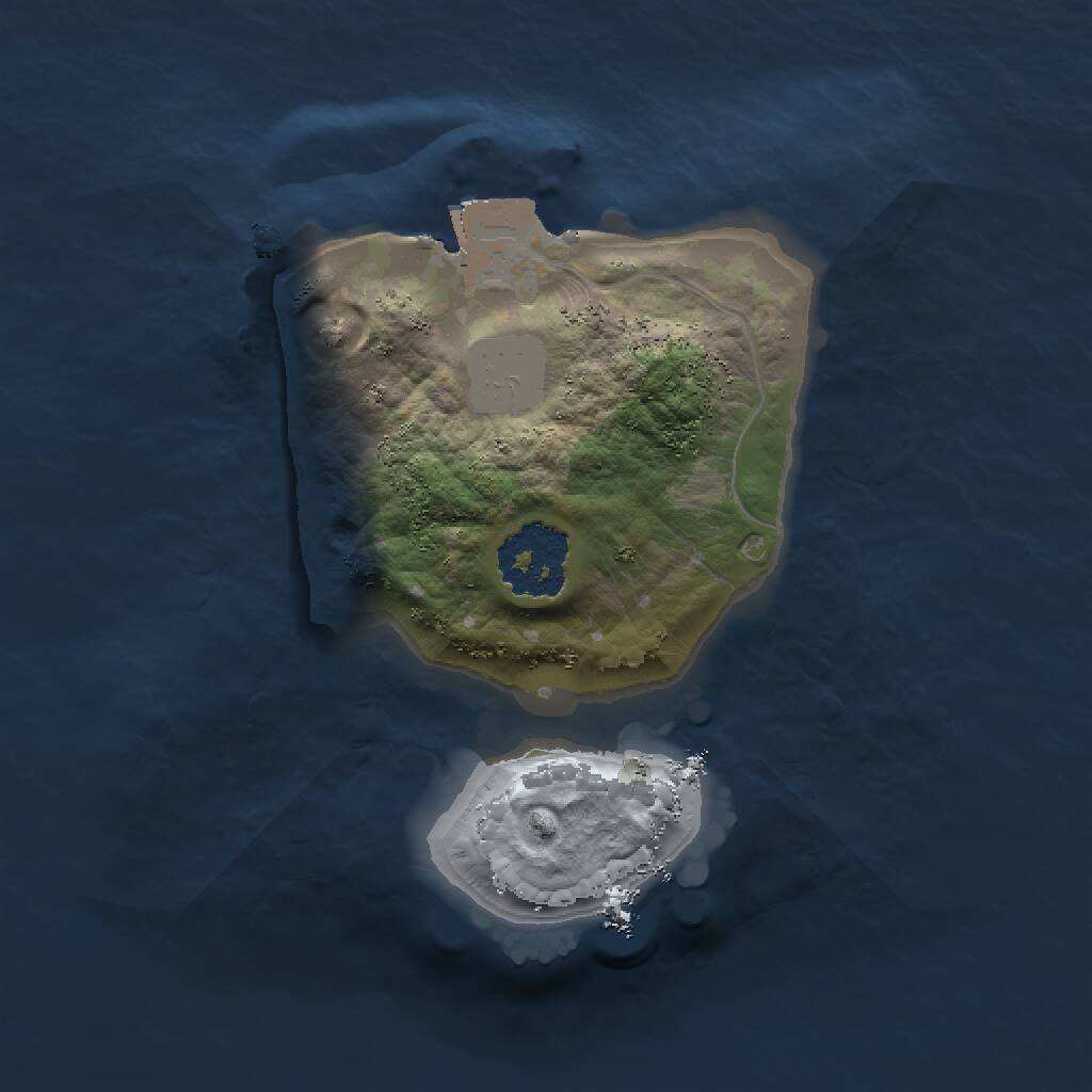 Rust Map: Procedural Map, Size: 1500, Seed: 116291202, 1 Monuments