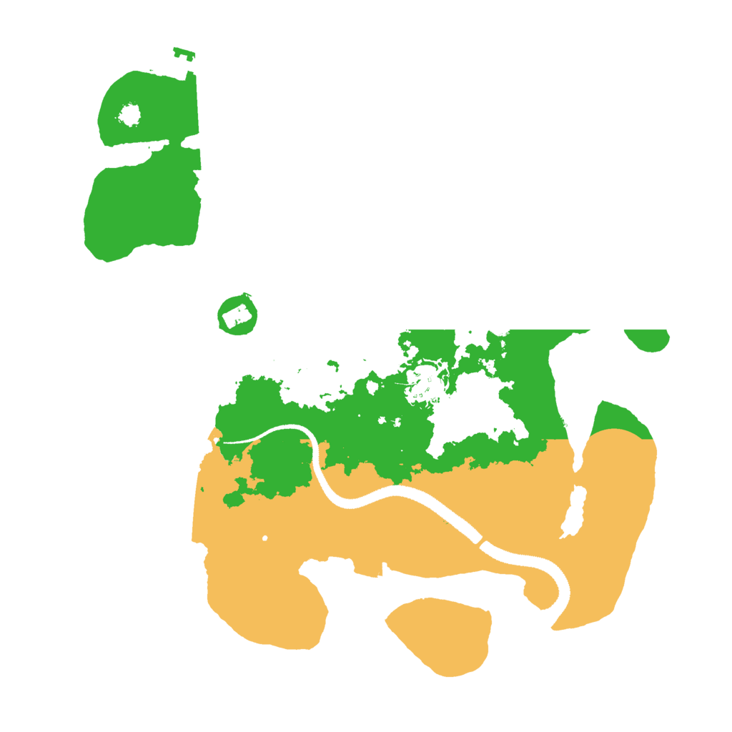 Biome Rust Map: Procedural Map, Size: 3000, Seed: 2091538892