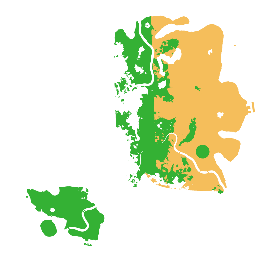 Biome Rust Map: Procedural Map, Size: 5000, Seed: 81