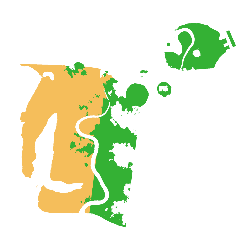 Biome Rust Map: Procedural Map, Size: 3000, Seed: 20277
