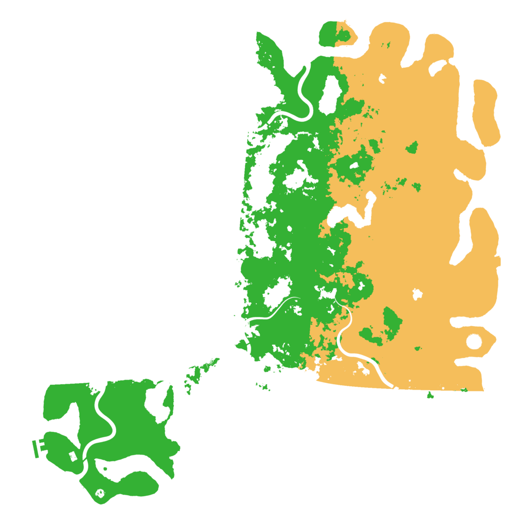 Biome Rust Map: Procedural Map, Size: 6000, Seed: 839433745