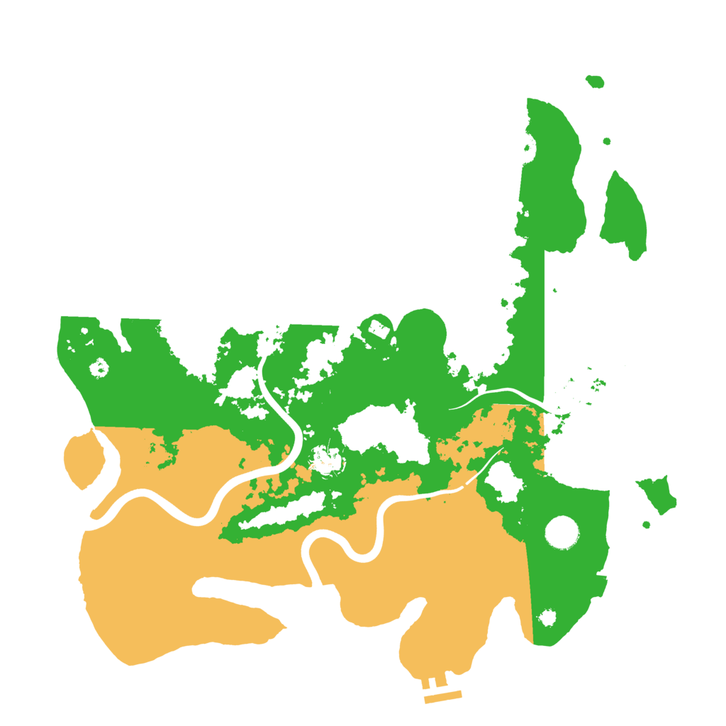 Biome Rust Map: Procedural Map, Size: 3900, Seed: 123361883