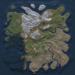 Thumbnail Rust Map: Procedural Map, Size: 4250, Seed: 1650049989, 15 Monuments