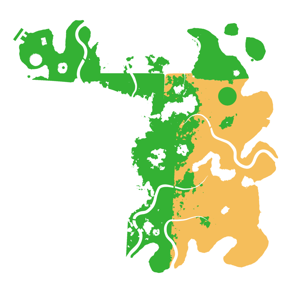 Biome Rust Map: Procedural Map, Size: 4200, Seed: 245341701