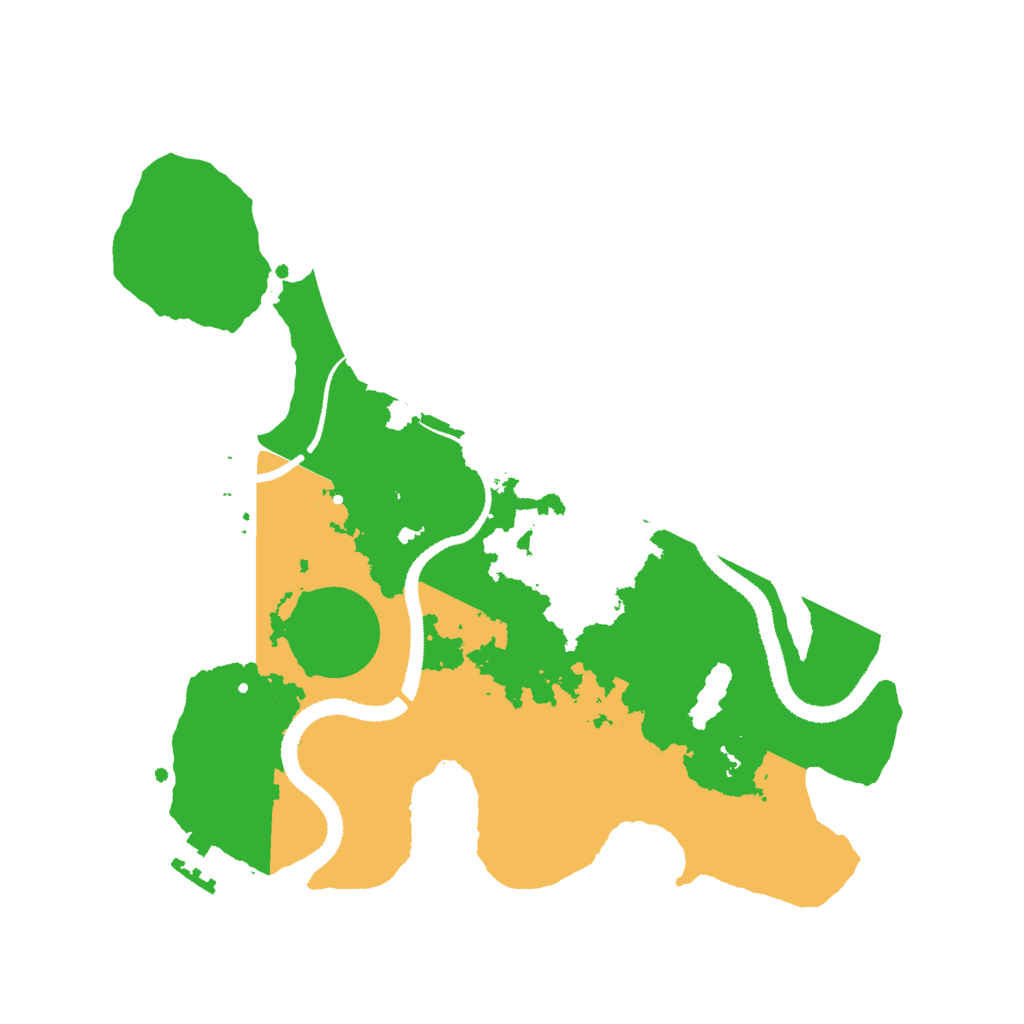 Biome Rust Map: Procedural Map, Size: 3000, Seed: 208263324