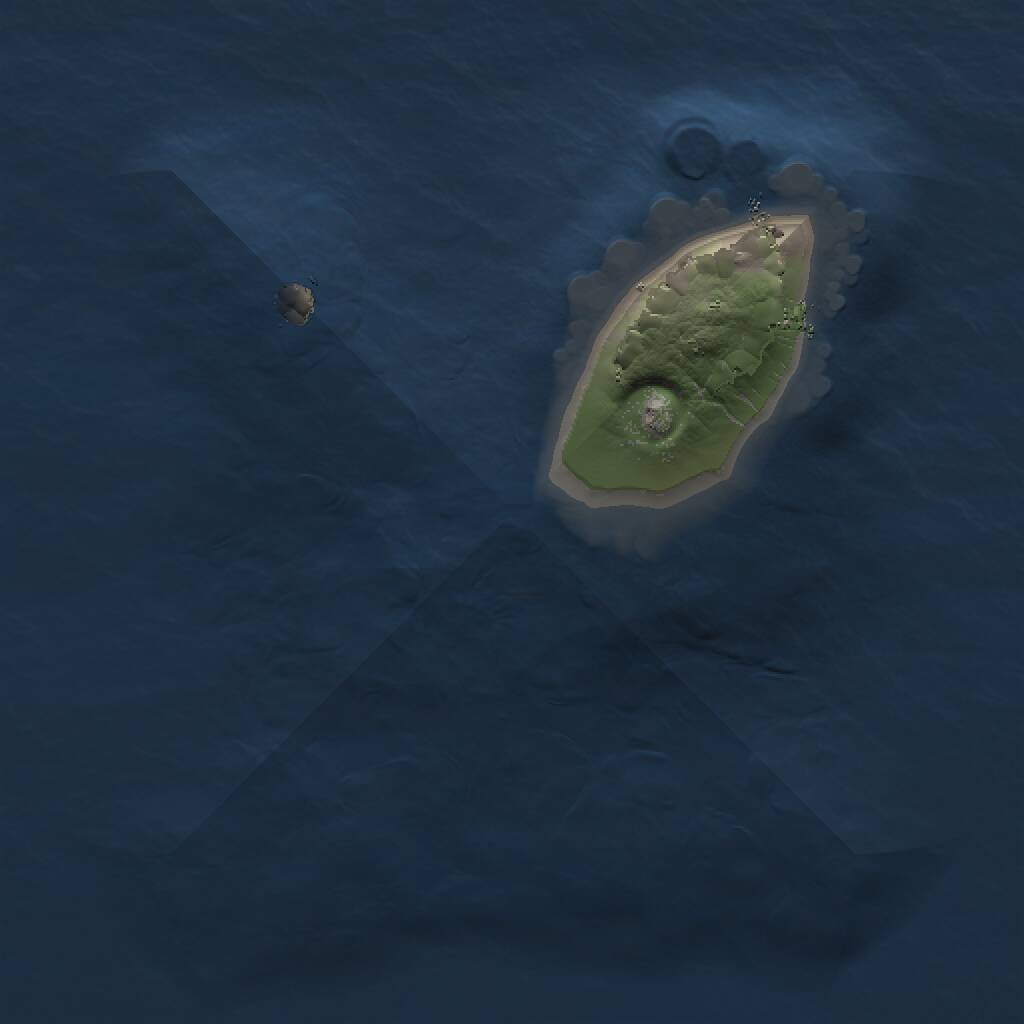 Rust Map: Procedural Map, Size: 1000, Seed: 1221727697, 1 Monuments