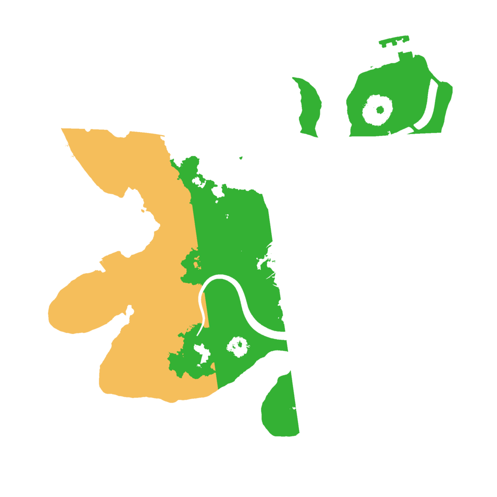 Biome Rust Map: Procedural Map, Size: 2500, Seed: 609294440