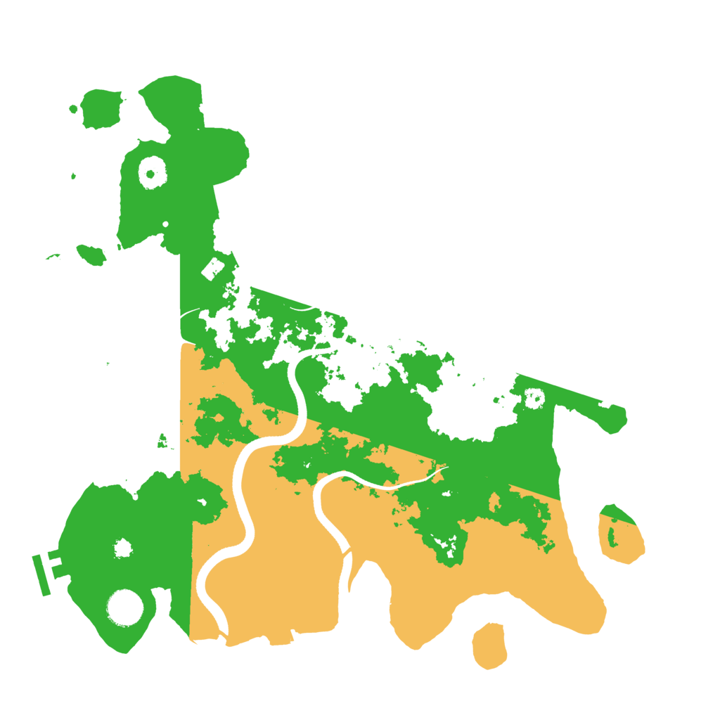 Biome Rust Map: Procedural Map, Size: 3500, Seed: 6729