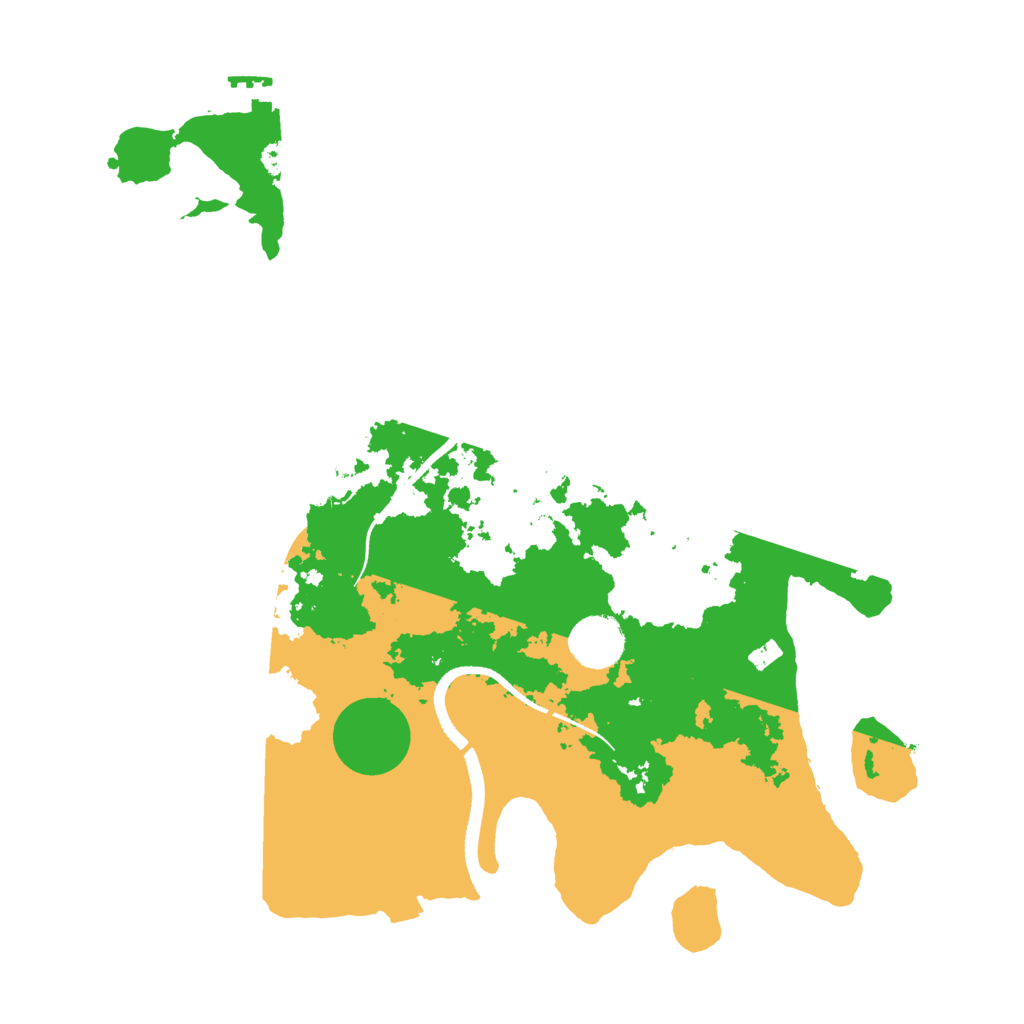 Biome Rust Map: Procedural Map, Size: 3500, Seed: 6729