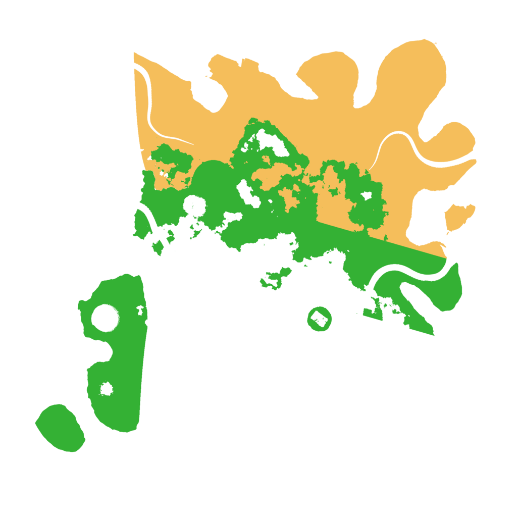 Biome Rust Map: Procedural Map, Size: 3500, Seed: 299669127