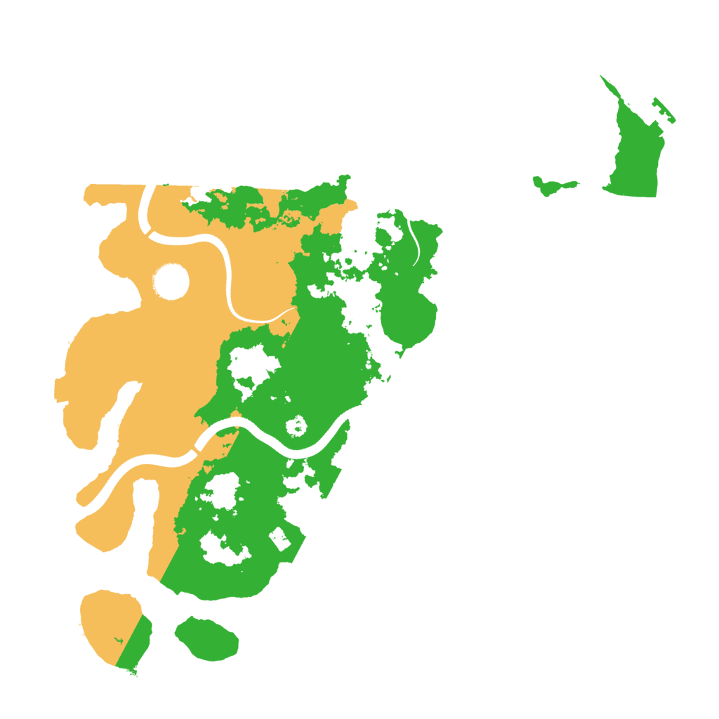 Biome Rust Map: Procedural Map, Size: 3500, Seed: 40759287