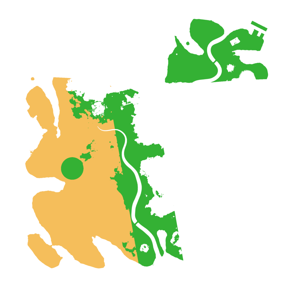 Biome Rust Map: Procedural Map, Size: 3500, Seed: 587546525