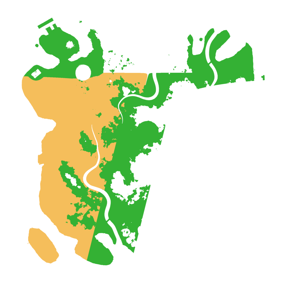 Biome Rust Map: Procedural Map, Size: 3500, Seed: 1206806