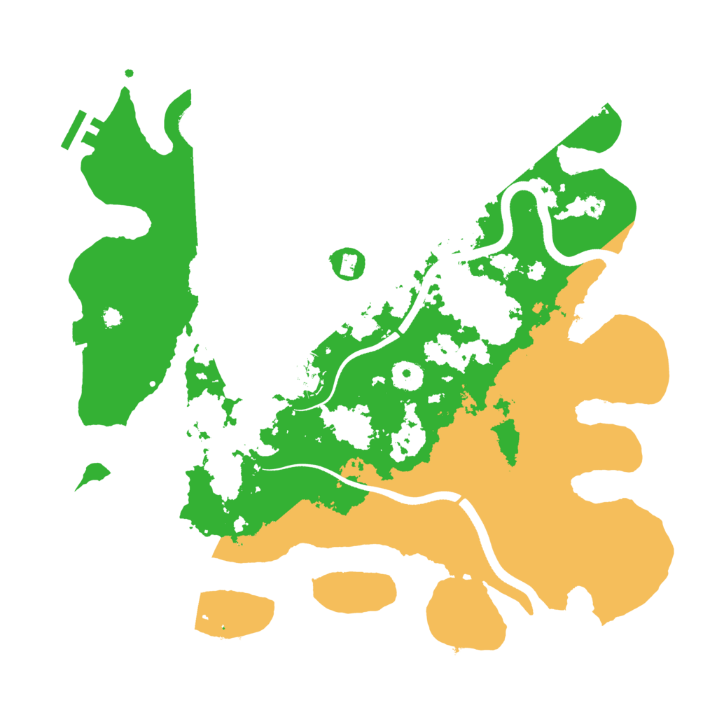 Biome Rust Map: Procedural Map, Size: 3500, Seed: 1845738274