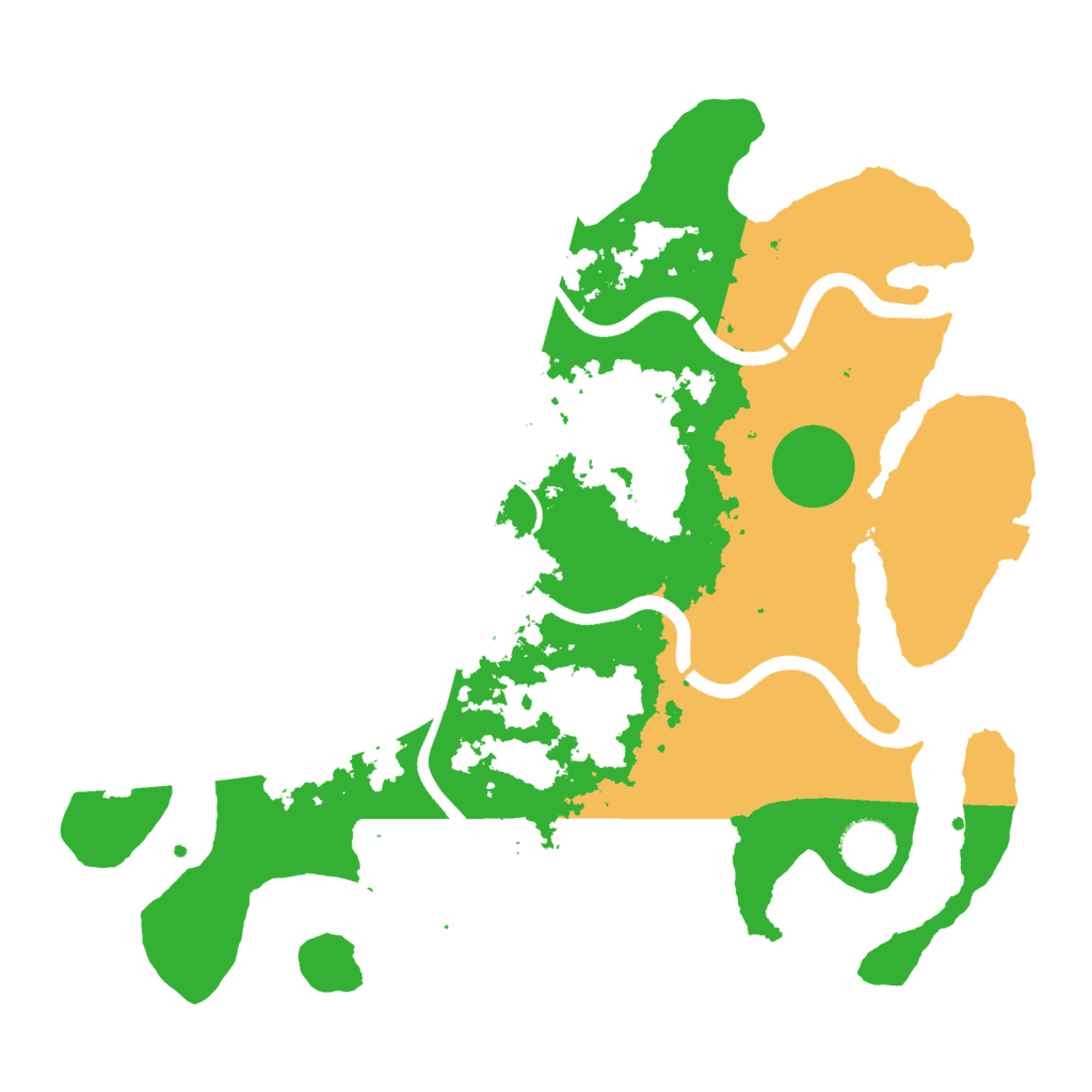 Biome Rust Map: Procedural Map, Size: 3500, Seed: 236825055