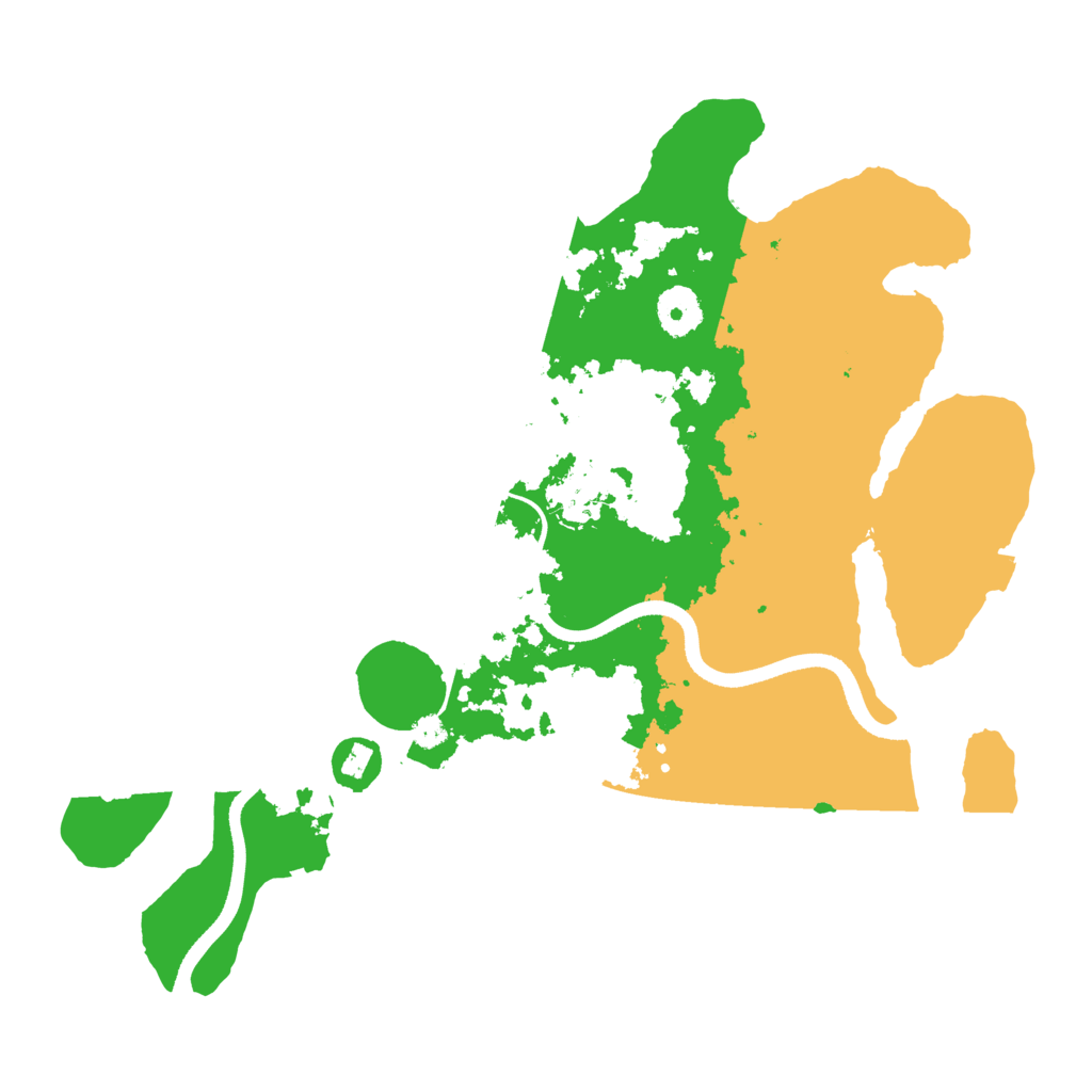 Biome Rust Map: Procedural Map, Size: 3500, Seed: 236825055