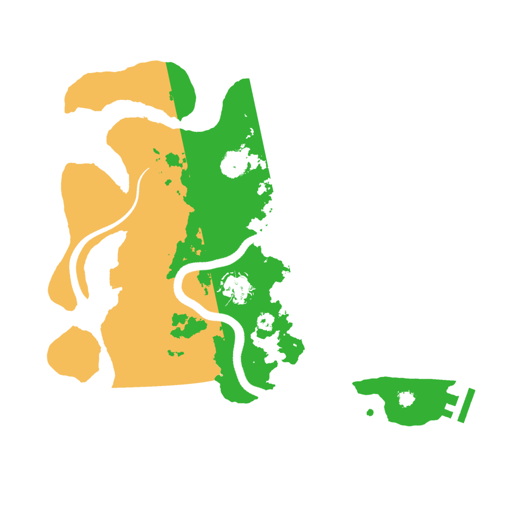 Biome Rust Map: Procedural Map, Size: 3000, Seed: 388917