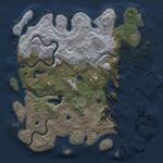 Thumbnail Rust Map: Procedural Map, Size: 4500, Seed: 143501174, 14 Monuments