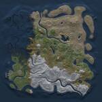 Thumbnail Rust Map: Procedural Map, Size: 4500, Seed: 107297272, 14 Monuments