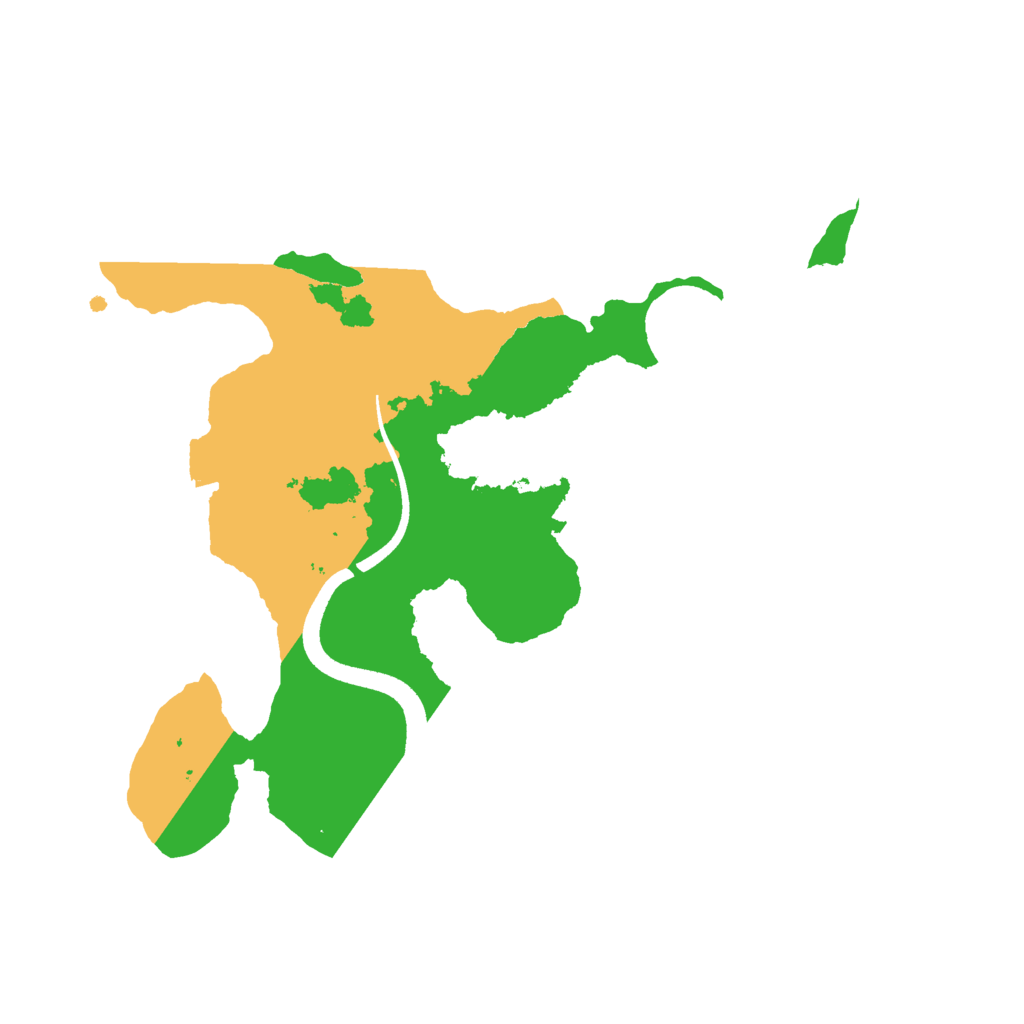 Biome Rust Map: Procedural Map, Size: 2500, Seed: 795680460