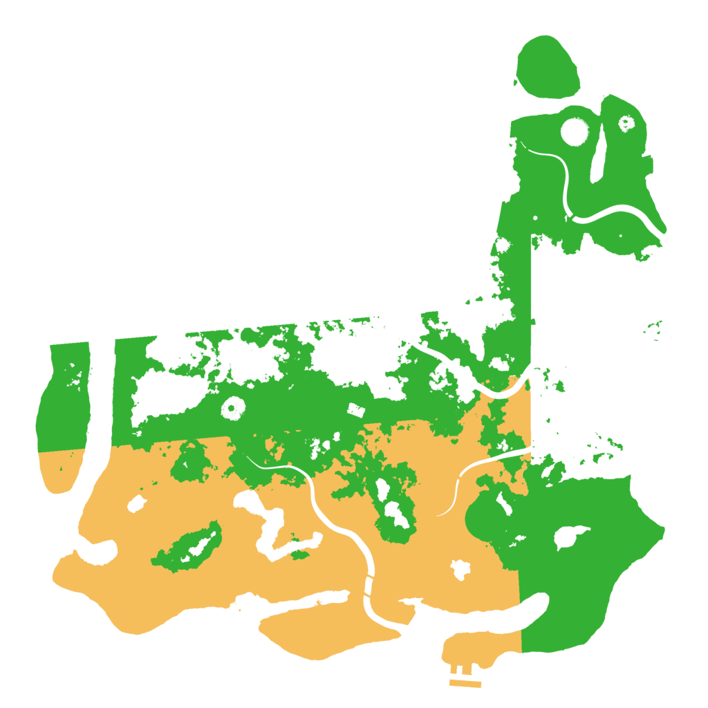 Biome Rust Map: Procedural Map, Size: 4500, Seed: 824084859