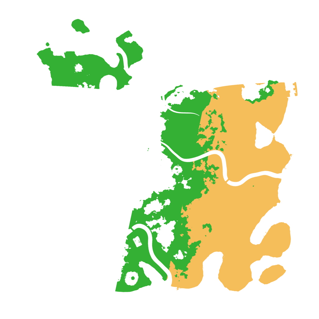 Biome Rust Map: Procedural Map, Size: 3500, Seed: 281984