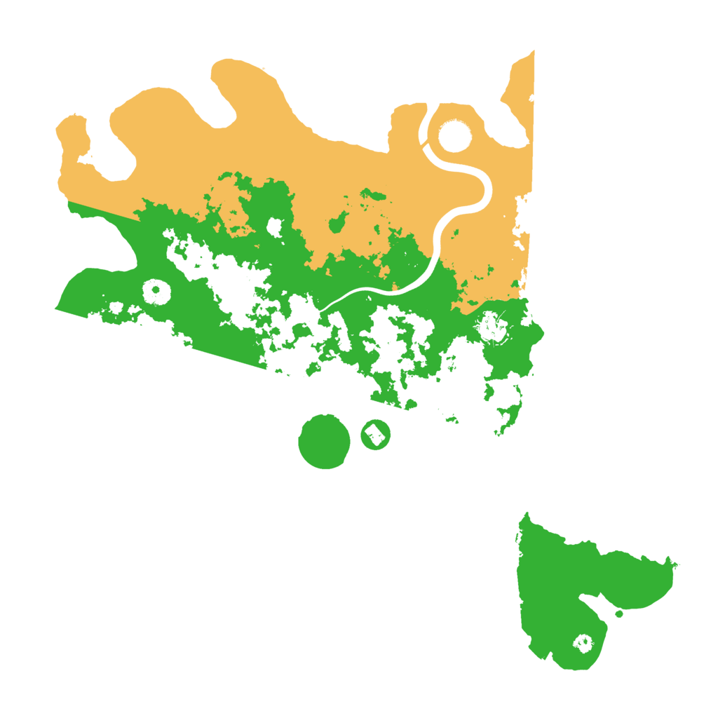 Biome Rust Map: Procedural Map, Size: 3900, Seed: 562960204
