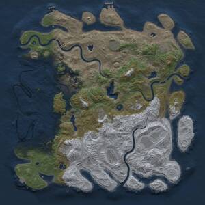 Thumbnail Rust Map: Procedural Map, Size: 4750, Seed: 1923023827, 17 Monuments