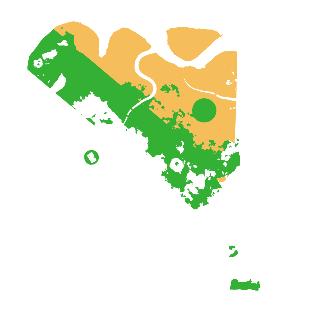 Biome Rust Map: Procedural Map, Size: 3500, Seed: 1694