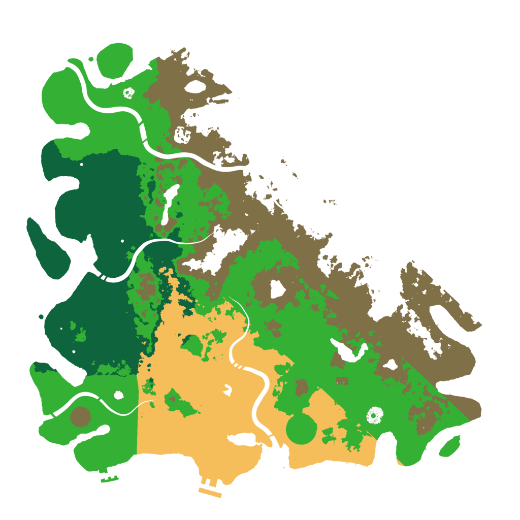 Biome Rust Map: Procedural Map, Size: 4500, Seed: 61916237