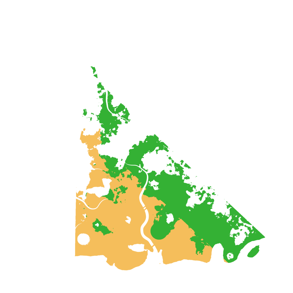 Biome Rust Map: Procedural Map, Size: 4500, Seed: 61916237