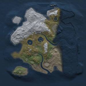 Thumbnail Rust Map: Procedural Map, Size: 2500, Seed: 1803358661, 6 Monuments