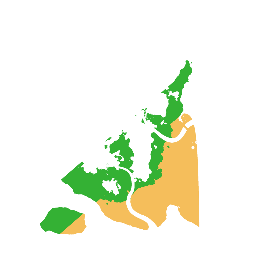 Biome Rust Map: Procedural Map, Size: 2500, Seed: 1803358661