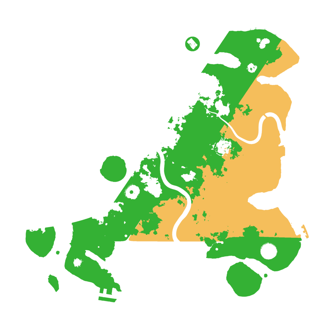 Biome Rust Map: Procedural Map, Size: 3500, Seed: 239609877