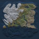 Thumbnail Rust Map: Procedural Map, Size: 3500, Seed: 239609877, 12 Monuments