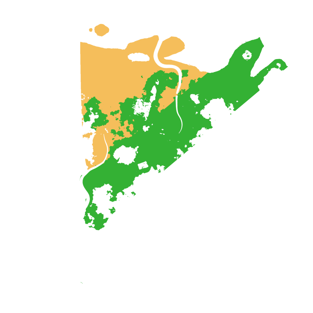 Biome Rust Map: Procedural Map, Size: 3500, Seed: 640990053