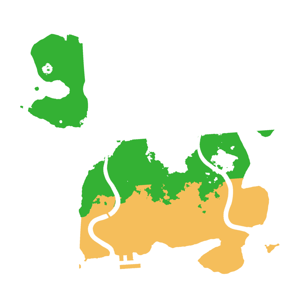 Biome Rust Map: Procedural Map, Size: 3000, Seed: 832965523