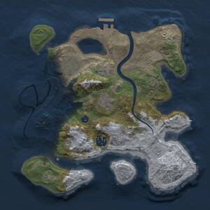 Thumbnail Rust Map: Procedural Map, Size: 2800, Seed: 1229227497, 9 Monuments