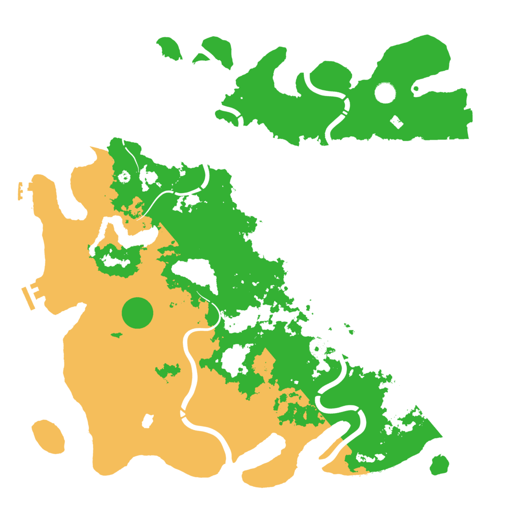 Biome Rust Map: Procedural Map, Size: 4400, Seed: 35684
