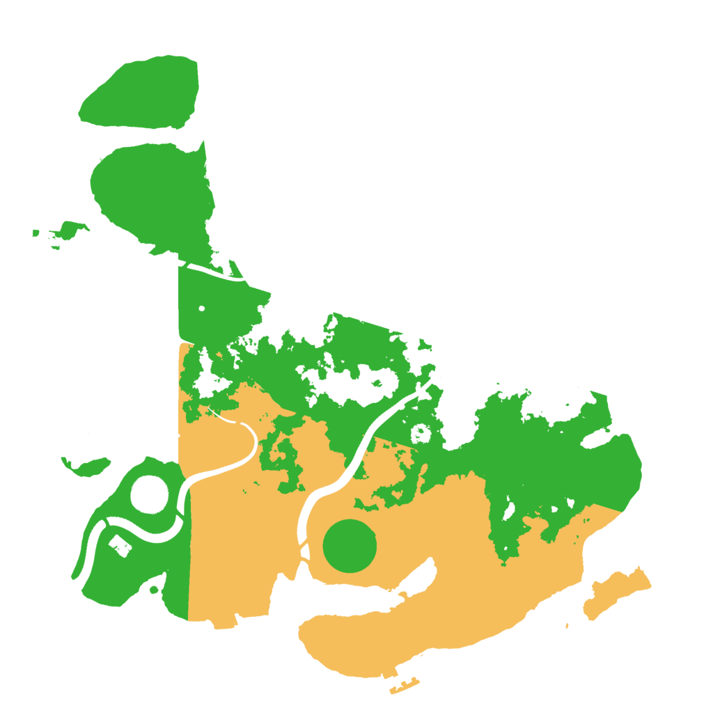 Biome Rust Map: Procedural Map, Size: 3500, Seed: 59969