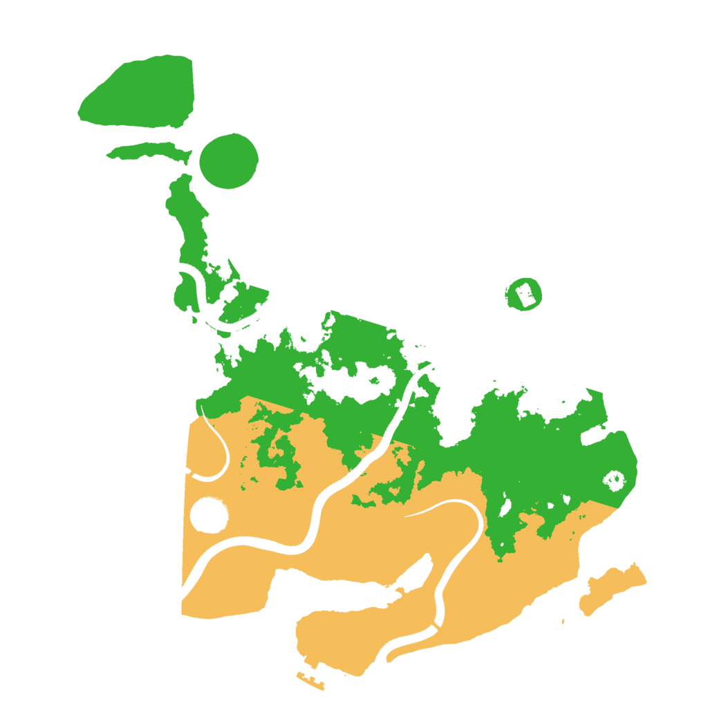 Biome Rust Map: Procedural Map, Size: 3500, Seed: 59969