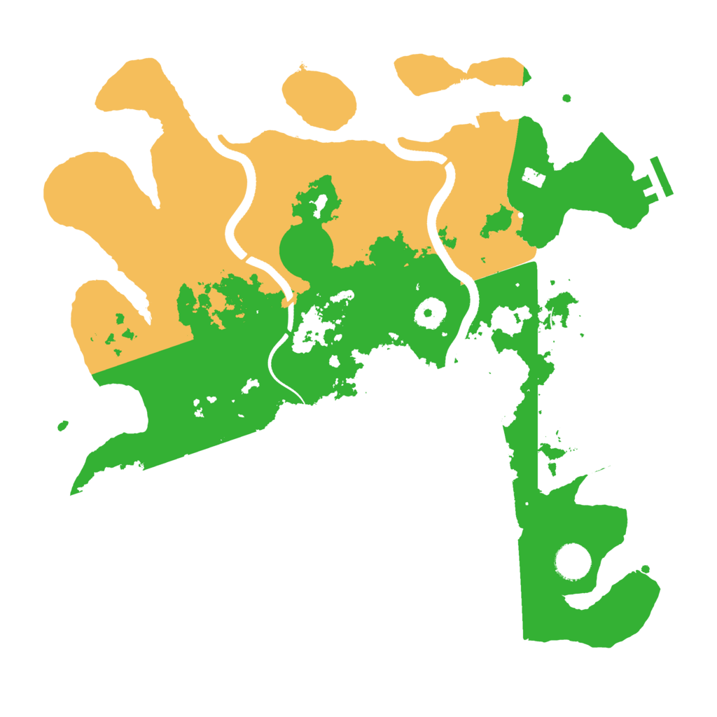 Biome Rust Map: Procedural Map, Size: 3500, Seed: 1058881240