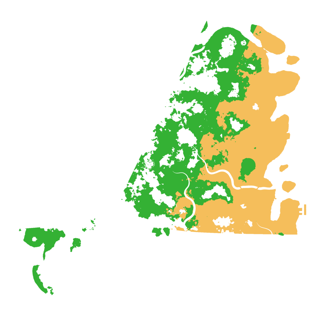 Biome Rust Map: Procedural Map, Size: 6000, Seed: 1818367802