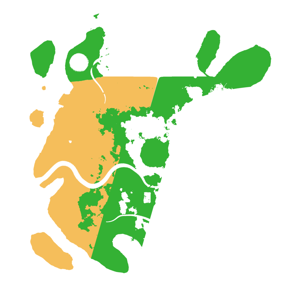 Biome Rust Map: Procedural Map, Size: 3000, Seed: 15127