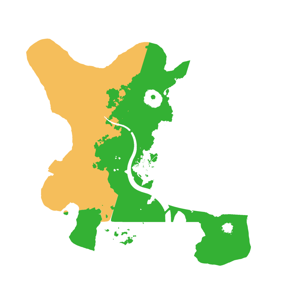 Biome Rust Map: Procedural Map, Size: 2500, Seed: 2140119122
