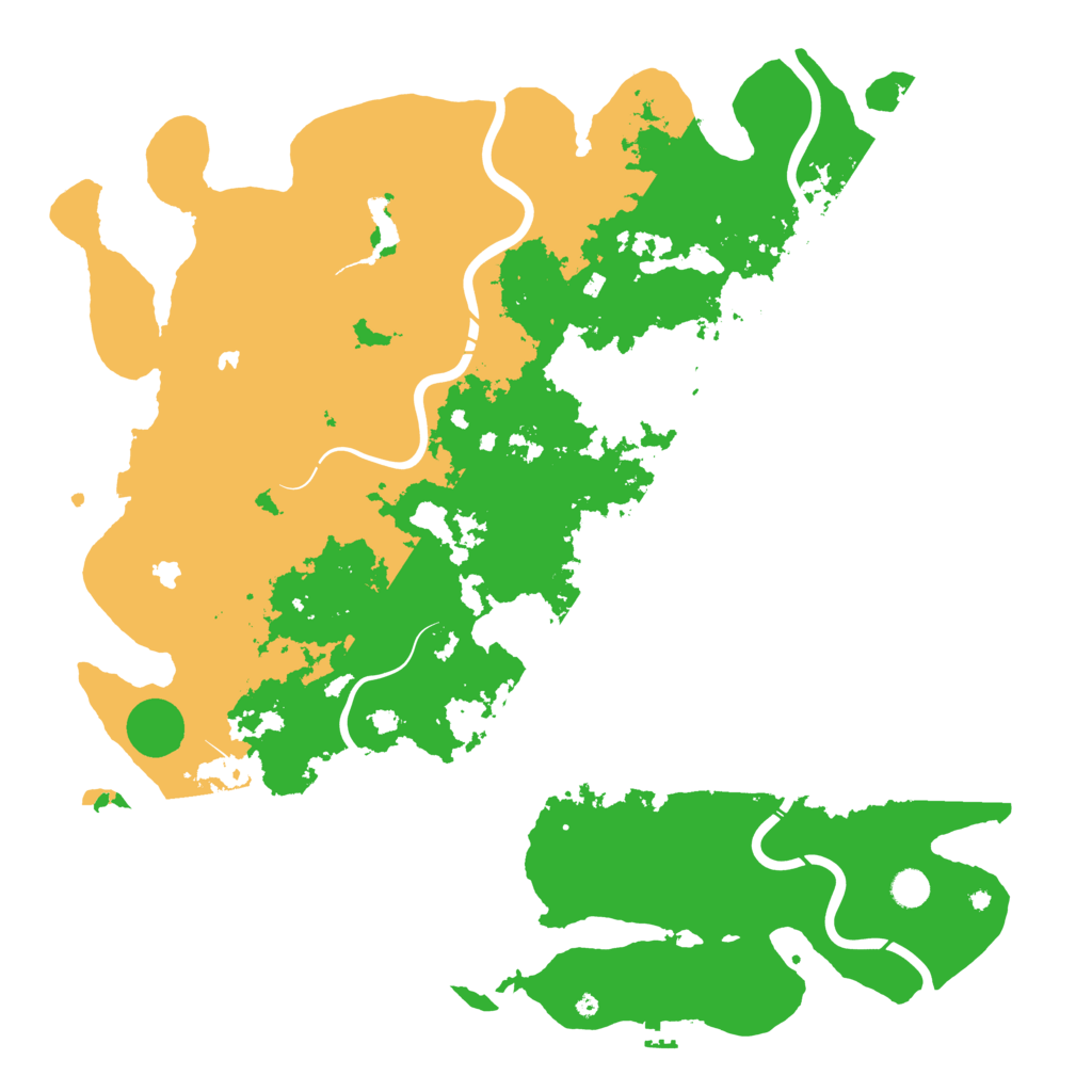 Biome Rust Map: Procedural Map, Size: 5000, Seed: 568907234