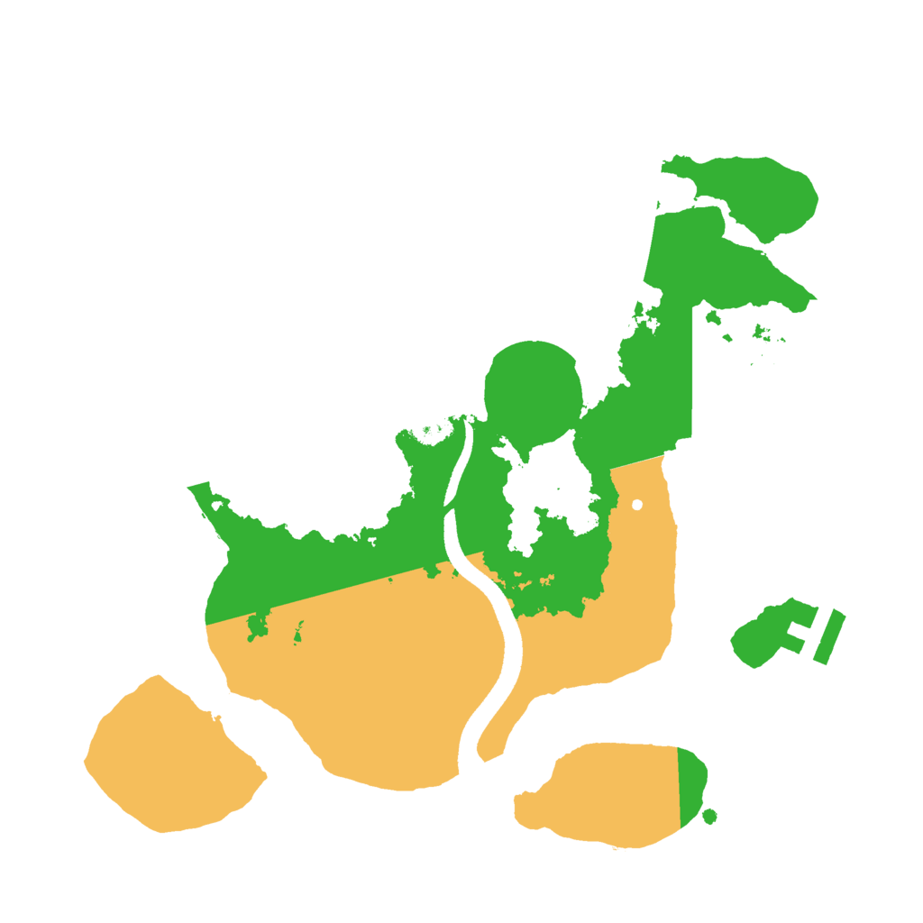 Biome Rust Map: Procedural Map, Size: 2500, Seed: 1048400269
