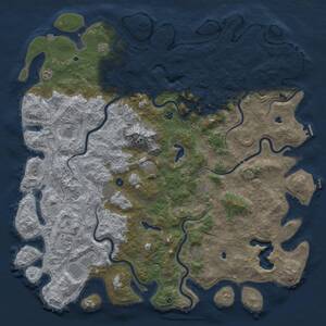 Thumbnail Rust Map: Procedural Map, Size: 6000, Seed: 29082025, 17 Monuments