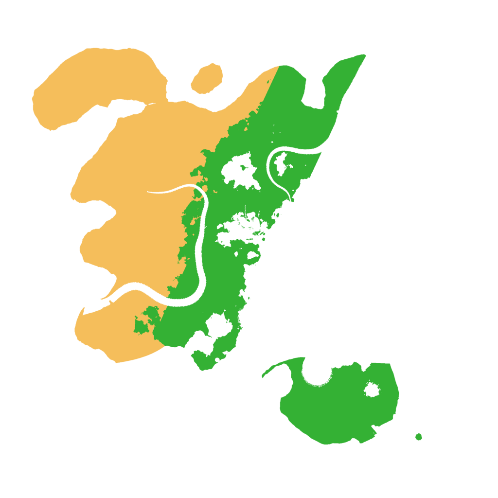 Biome Rust Map: Procedural Map, Size: 3000, Seed: 31283